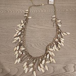 Anthropologie Fringe Gold Necklace